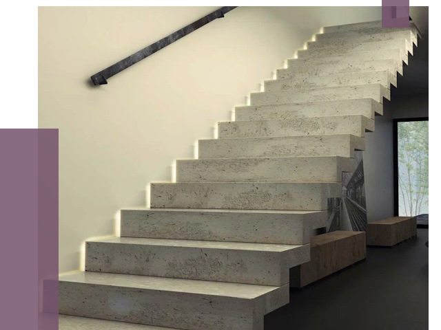 Облицовка бетонных лестниц в Партизанске от 4830 руб/м2 