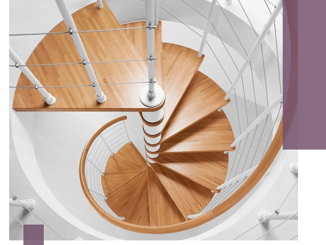 Изготовление винтовых лестниц под ключ в Партизанске