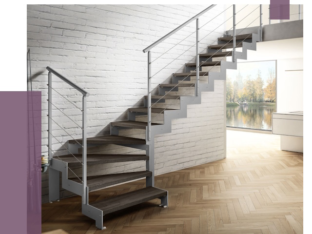 Г-образные лестницы под ключ в Партизанске от 38907 руб. | ПРОЛЁТ-Прт