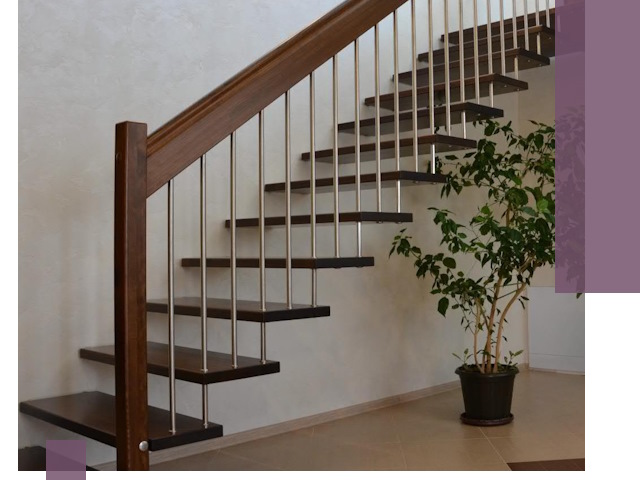 Лестницы на больцах под ключ в Партизанске – изготовление и монтаж