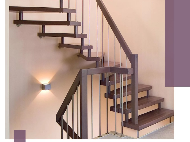 Изготовление лестниц на больцах в Партизанске под ключ