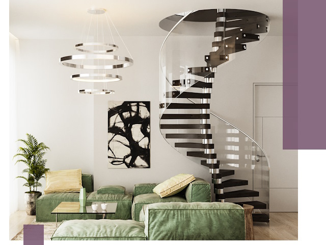 Лестницы для двухуровневой квартиры в Партизанске — изготовление и монтаж