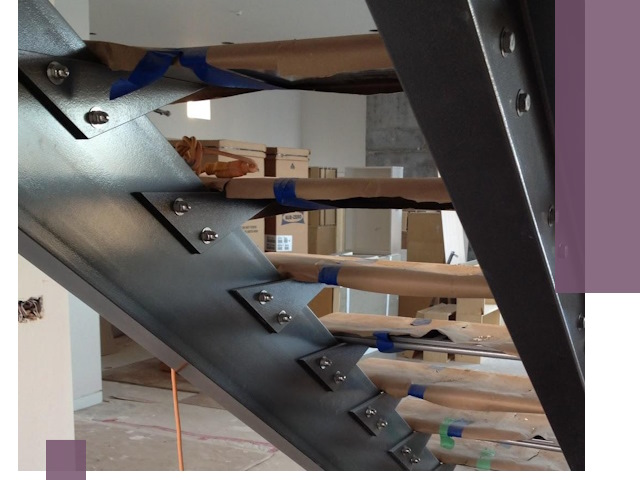 Усиление лестничных конструкций и усиление опор в Партизанске