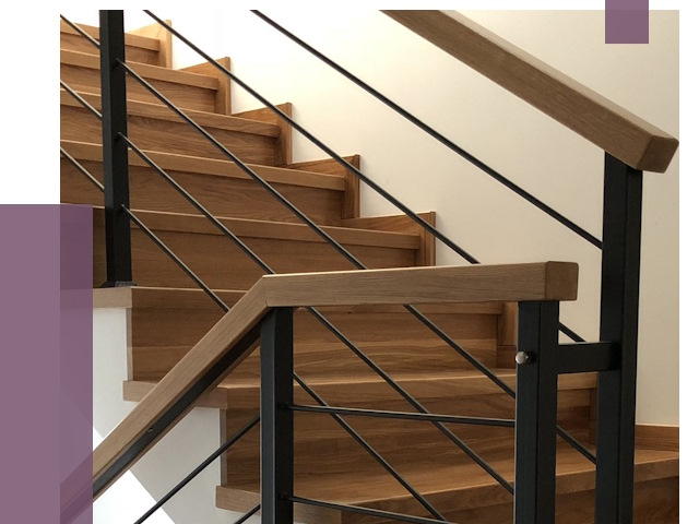 Обшивка металлической лестницы деревом в Партизанске от 4562 руб.