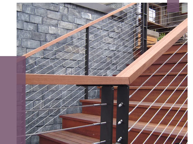 Тросовые перила под ключ в Партизанске от 8157 руб. 