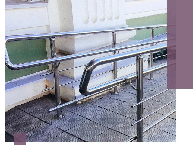 Ограждения пандусов из металла и нержавейки в Партизанске