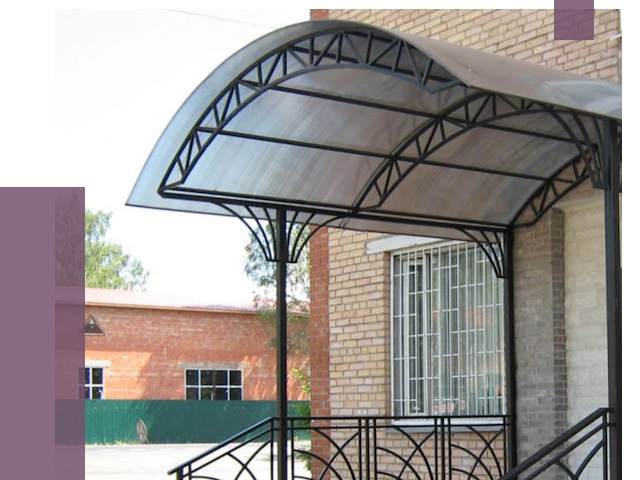 Металлические навесы и козырьки в Партизанске от 13416 руб.