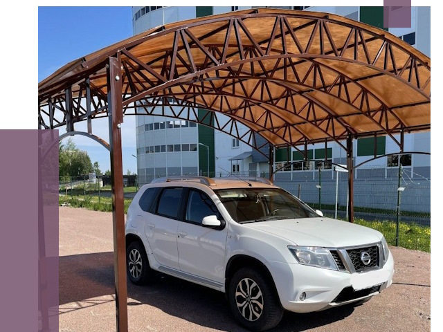 Недорогие навесы в Партизанске от 45079 руб.  | ПРОЛЁТ-Прт