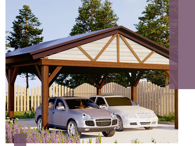 Навесы для автомобиля в Партизанске — изготовление и монтаж