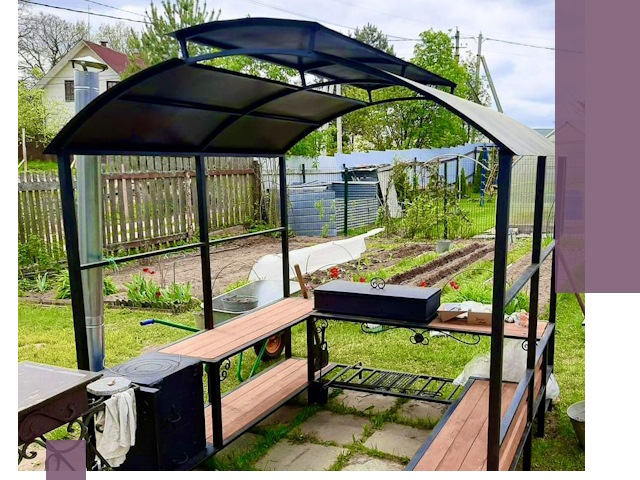 Навесы для барбекю в Партизанске: изготовление, монтаж и демонтаж