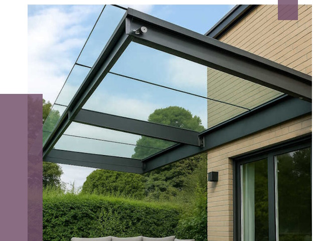 Стеклянные навесы и козырьки в Партизанске от 12880 руб.