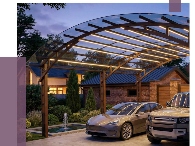 Металлические навесы в Партизанске от 13309 руб. под ключ — ПРОЛЁТ-Прт