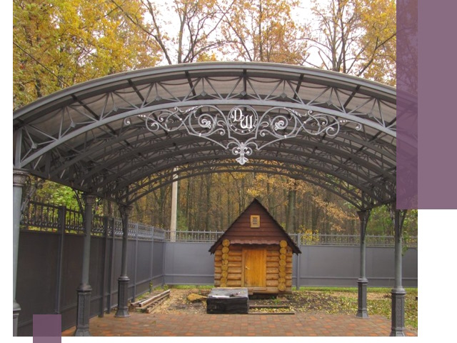 Кованые навесы премиум-класса под заказ в Партизанске