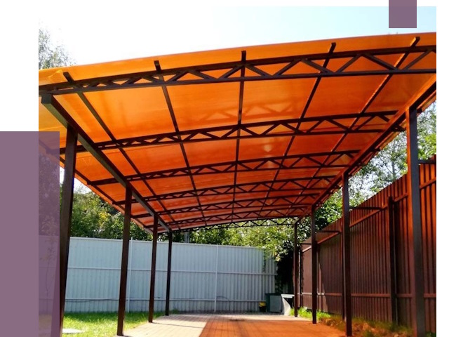 Односкатные навесы под ключ в Партизанске от 13792 руб. 