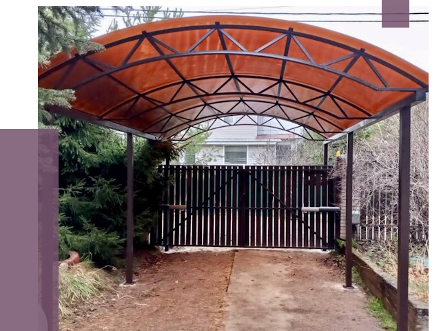 Арочные навесы в Партизанске от 13363 руб. — изготовление и монтаж | ПРОЛЁТ-Прт