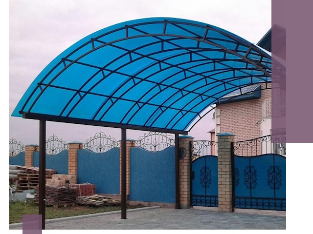 Арочные навесы под ключ в Партизанске — изготовление и монтаж