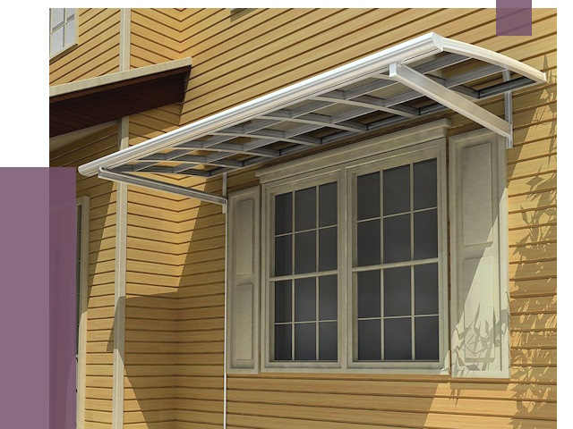 Козырьки над окнами в Партизанске от 7996 руб. — монтаж, покупки | ПРОЛЁТ-Прт