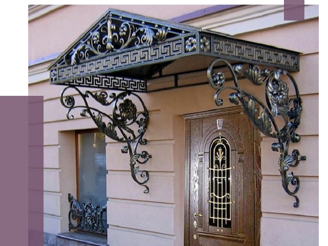 Кованые козырьки в Партизанске под ключ от 13363 руб. — ПРОЛЁТ