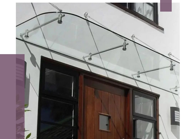 Стеклянные козырьки в Партизанске от 19856 руб. | ПРОЛЁТ-Прт