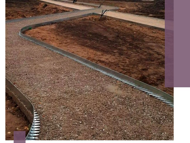 Металлические бордюры под ключ в Партизанске — изготовление и монтаж