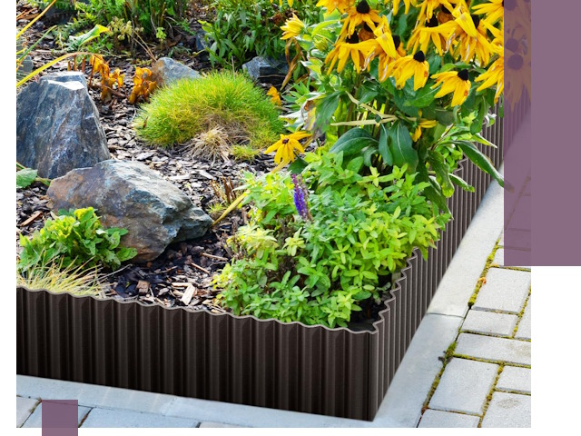 Металлические бордюры для клумб в Партизанске — производство и монтаж